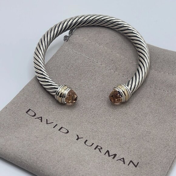 David Yurman 7mm Classics Bracelet & Silver Lemon Citrine Size M